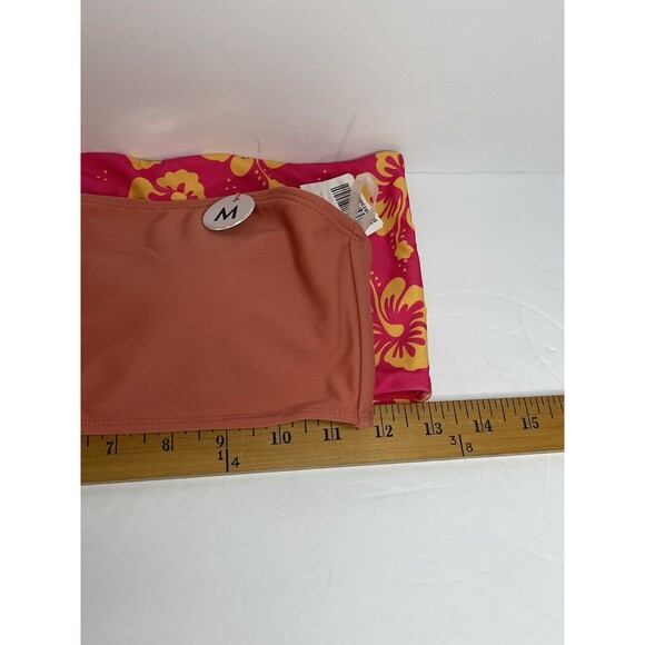 Lot Of 2 Swim Bandeau Bikini Top Bundle Womens Medium Padded - Picture 7 of 8